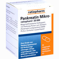 Pankreatin Mikro- Ratiopharm 20.000 Kapseln  50 Stück - ab 11,83 €