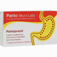 Panto Micro Labs 20 Mg bei Sodbrennen 7 Stück