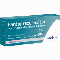 Pantoprazol Axicur 20mg Magensaftresistente Tabletten  axicorp Pharma GmbH 7 Stück - ab 1,49 &euro;