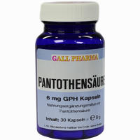 Pantothensäure 6mg Gph Kapseln  30 Stück - ab 8,66 €