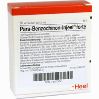 Para Benzochinon Inj Forte Ampullen 100 Stück - ab 16,70 €