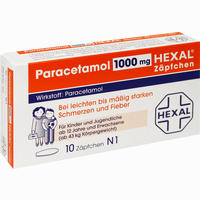 Paracetamol 1000 Hexal Zäpfchen  10 Stück 