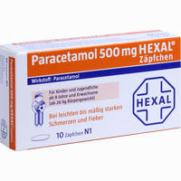 Paracetamol 500 Hexal Zäpfchen  10 Stück 