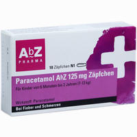 Paracetamol Abz 125mg Zäpfchen 10 Stück