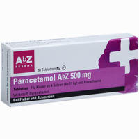 Paracetamol Abz 500mg Tabletten  20 Stück - ab 0,68 €