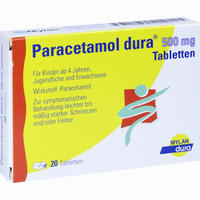 Paracetamol Dura 500mg Tabletten  10 Stück - ab 0,98 €