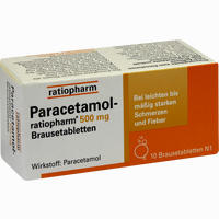 Paracetamol- Ratiopharm 500mg Brausetabletten  10 Stück - ab 2,31 €