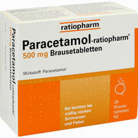 Paracetamol- Ratiopharm 500mg Brausetabletten  10 Stück - ab 4,16 €