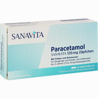 Paracetamol Sanavita 125 Mg Zäpfchen Säuglingszäpfchen 10 Stück