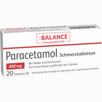 Paracetamol Schmerztabletten Balance  20 Stück