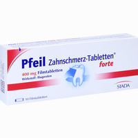 Pfeil Zahnschmerz- Tabletten Forte Filmtabletten 10 Stück - ab 2,79 €
