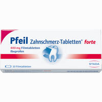 Pfeil Zahnschmerz- Tabletten Forte Filmtabletten 10 Stück - ab 3,28 €