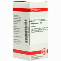 Phytolacca D1 Tabletten 80 Stück - ab 6,69 €