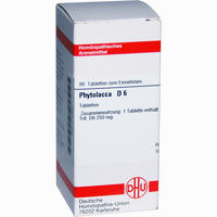 Phytolacca D6 Tabletten 80 Stück - ab 7,04 €