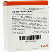 Placenta Suis- Injeel Ampullen  10 Stück - ab 21,41 €