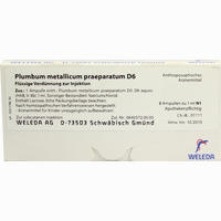 Plumbum Met Praep D6 Ampullen 8 x 1 ml