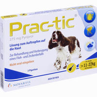 Prac- Tic für Mittlere Hunde 11kg- 22kg Einzeldosispipetten 3 Stück