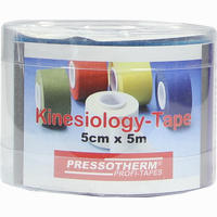 Pressotherm Kine- Med- Tape 5cmx5m Blau Verband 1 Stück