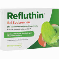 Refluthin bei Sodbrennen Kautabletten Minze  16 Stück - ab 4,34 €