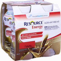 Resource Energy Coffee Fluid Nestlé healthcare nutrition 4 x 200 ml