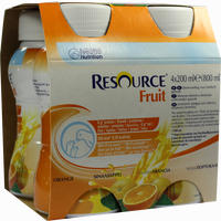 Resource Fruit Orange Fluid 4 x 200 ml