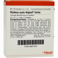 Retina Suis- Injeel Forte Ampullen 10 Stück