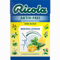 Ricola Aktiv- Frei Ohne Zucker Menthol- Zitrone Bonbon 50 g