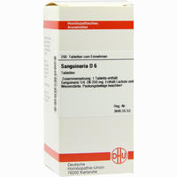 Sanguinaria D6 Tabletten 80 Stück - ab 6,53 €