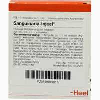 Sanguinaria- Injeel Ampullen 10 Stück