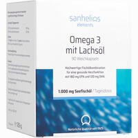 Sanhelios Omega 3 mit Lachsöl Kapseln 90 Stück 