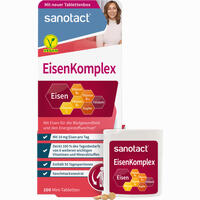 Sanotact Eisen Komplex mit B2 Kupfer & Folsäure 100 Stück