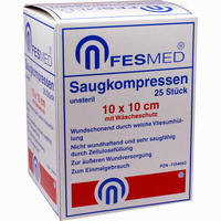 Saugkompresse 10x10cm Unsteril Kompressen 10 Stück - ab 3,73 €