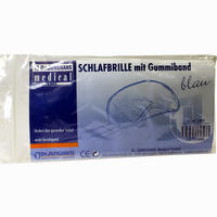 Schlafbrille mit Gummiband Blau 1 Stück