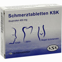 Schmerztabletten Ksk Filmtabletten 20 Stück 