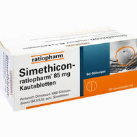 Simethicon- Ratiopharm 85mg Kautabletten  100 Stück - ab 2,06 €