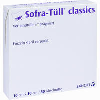 Sofra- Tüll Classics Abschnitte 10x10cm Wundgaze 50 Stück 