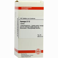 Spongia D12 Tabletten 80 Stück - ab 7,21 €