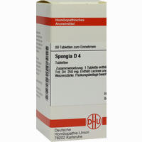 Spongia D4 Tabletten 80 Stück - ab 5,87 €