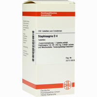 Staphisagria D4 Tabletten 80 Stück - ab 7,25 €