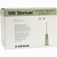 Sterican 0.40x20 Grau L L 100 Stück