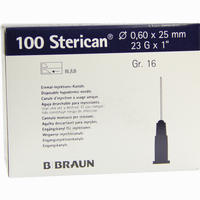 Sterican 0. 60x25 Blau L L 100 Stück