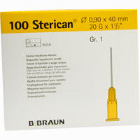Sterican 0.90x40 Gelb L L 100 Stück
