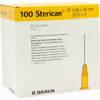 Sterican 20gx2 Kanüle 0,9x50mm Kanülen 100 Stück