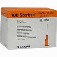 Sterican Dental Kanüle L 0. 25g 0,5x25mm Kanülen 100 Stück