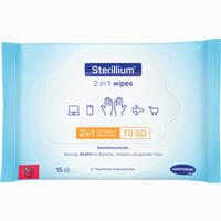 Sterillium 2 in 1 Wipes 15 Stück
