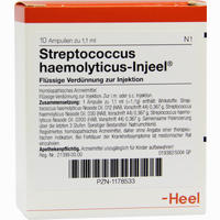Streptococcus Haemolyticus- Injeel Ampullen  100 Stück - ab 17,62 €