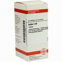 Sulfur C30 Tabletten 80 Stück - ab 7,27 €