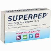 Superpep Reise Kaugummi Dragees 20mg 10 Stück - ab 7,45 €