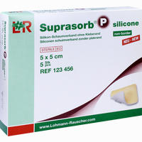 Suprasorb P Silicone Schaumverband 5x5cm Non Border  5 Stück 