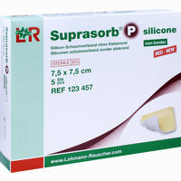 Suprasorb P Silicone Schaumverband 7.5x7.5cm Non Border 5 Stück
